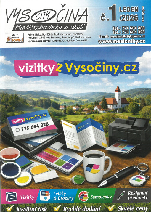 Vysočina city : Havlíčkův Brod a okolí : reklamní a kulturní měsíčník
