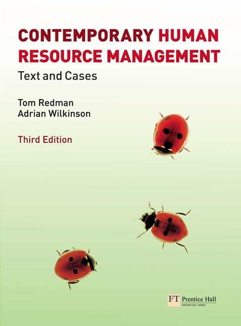 Contemporary Human Resource Management: Text and Cases