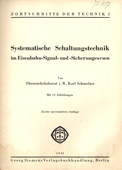 Systematische Schaltungstechnik im Eisenbahn-Signal- und Sicherungswesen