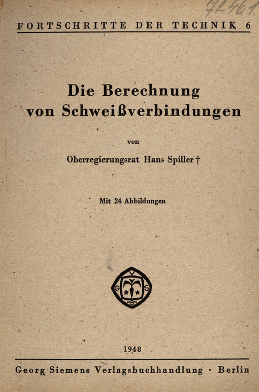 Die Berechnung von Schweissverbindungen