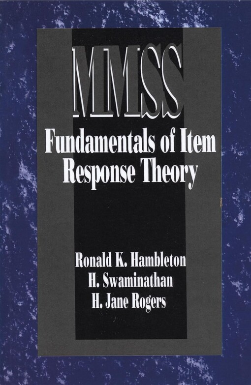 Fundamentals of item response theory