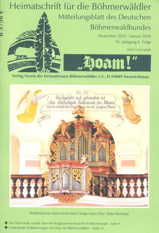Hoam : Monatsschrift für die Böhmerwäldler Mitteilungsblatt des Heimatverbandes