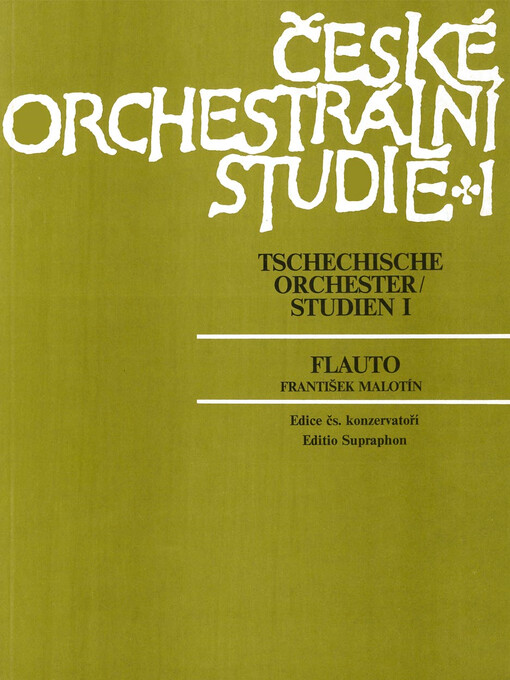 České orchestrální studie = Tschechische Orchester-Studien : flauto. I