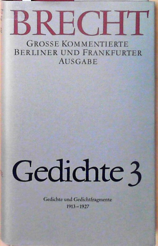 Gedichte :Gedichte und Gedichtfragmente 1913-1927.3