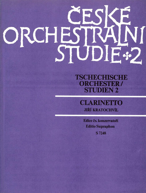 České orchestrální studie = Tschechische Orchester-Studien : clarinetto. II