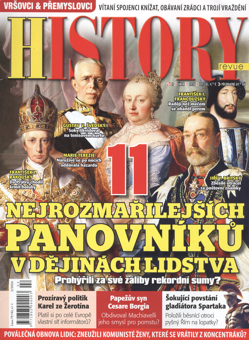 History revue : dějinné otazníky - bitvy - osudy mocných - spiknutí - historické omyly