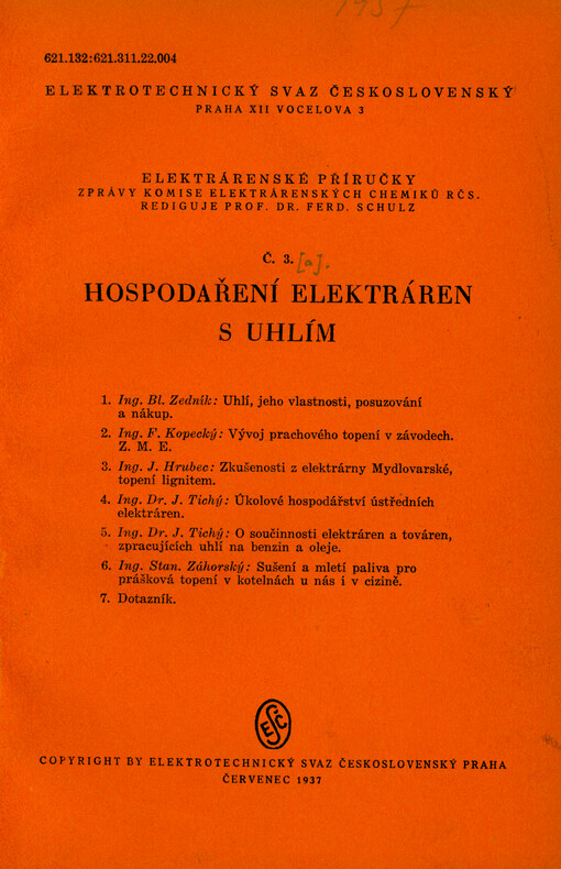 Hospodaření elektráren s uhlím