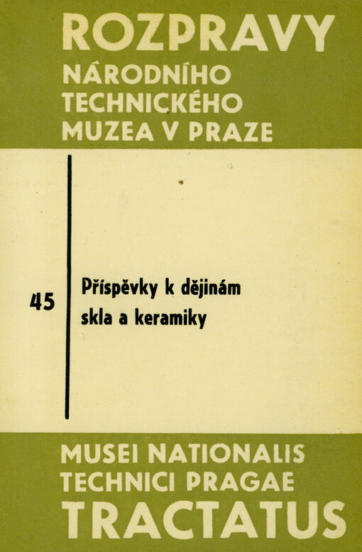 Příspěvky k dějinám skla a keramiky : [sborník