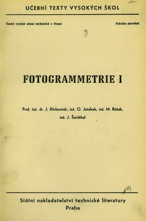 Fotogrammetrie I