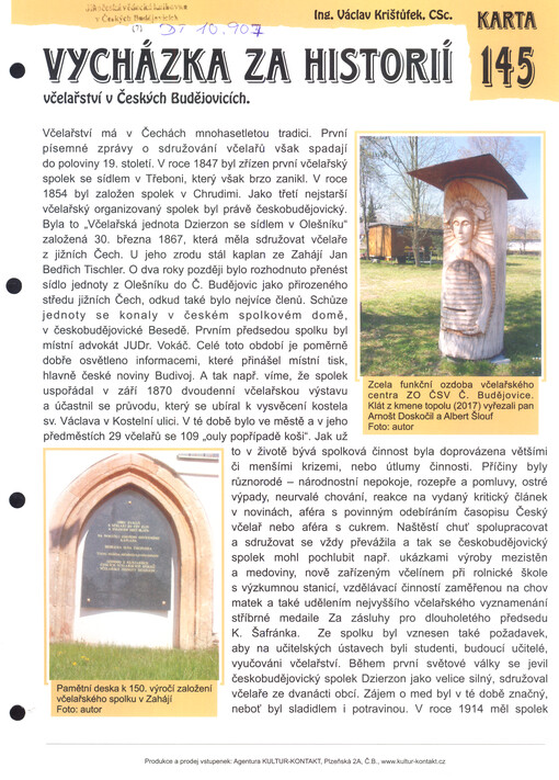 Vycházka za historií včelařství v Českých Budějovicích