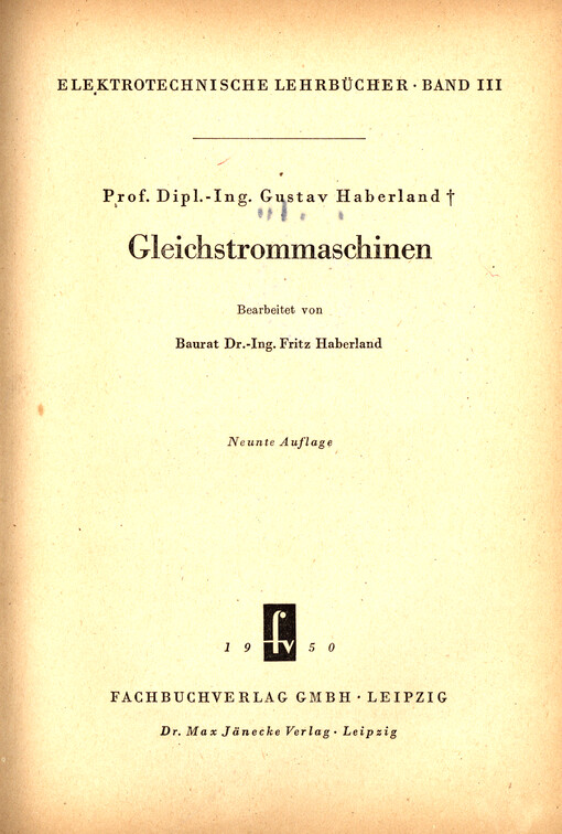 Gleichstrommaschinen