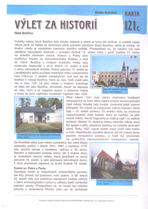 Výlet za historií Nové Bystřice