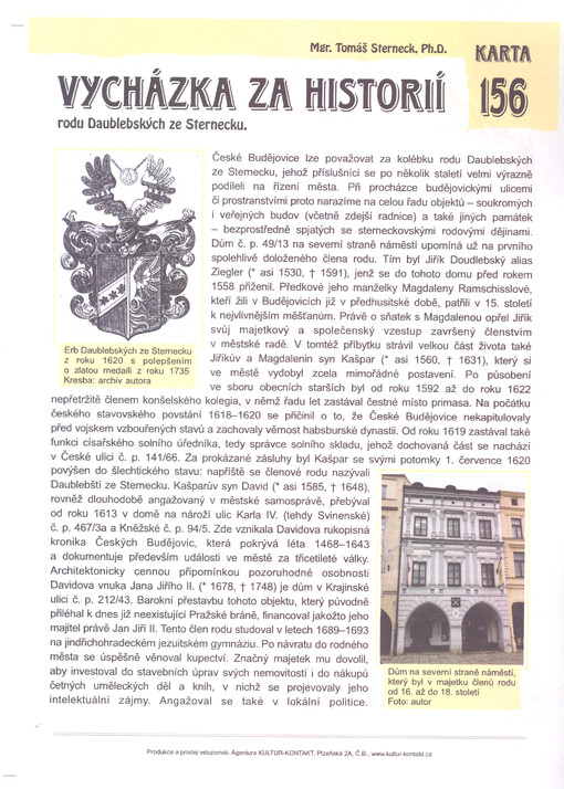 Vycházka za historií rodu Daublebských ze Sternecku