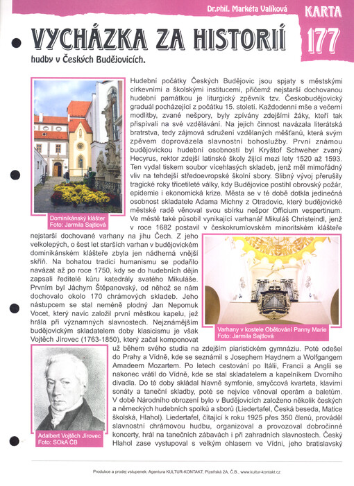 Vycházka za historií hudby v Českých Budějovicích