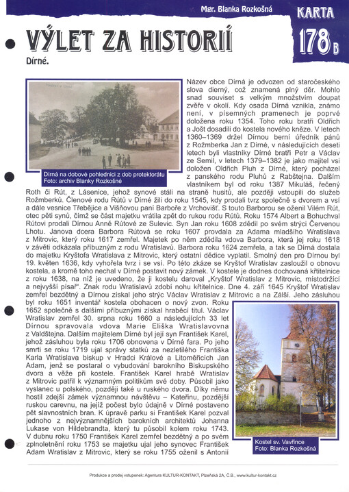 Výlet za historií Dírné