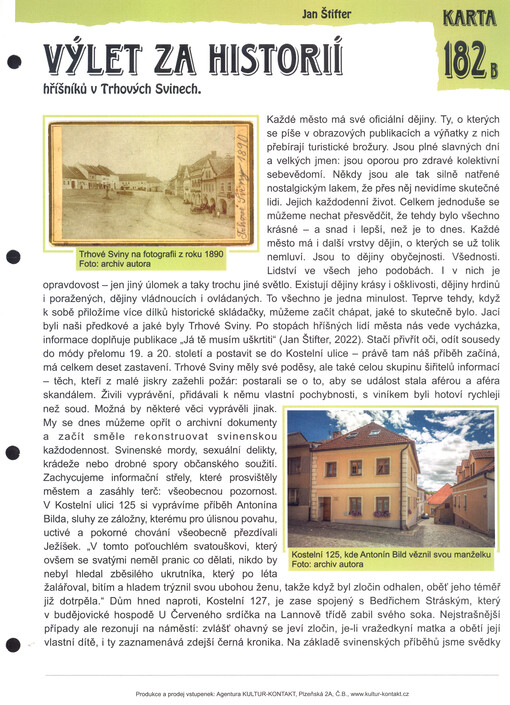 Výlet za historií hříšníků v Trhových Svinech