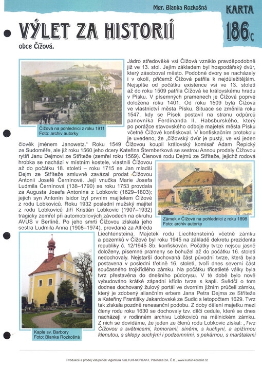 Výlet za historií obce Čížová