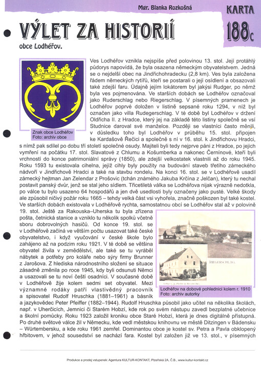 Výlet za historií obce Lodhéřov
