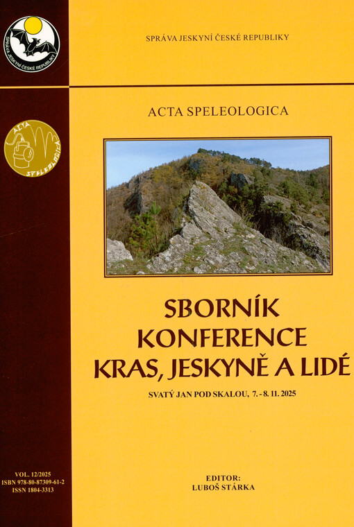 Sborník konference Kras, jeskyně a lidé 2025 : Svatý Jan pod Skalou, 7.-8.11.2025