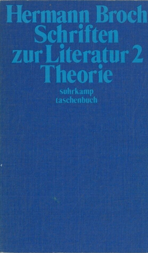 Schriften zur Literatur.