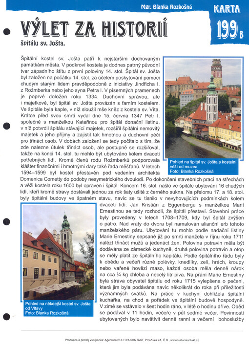 Výlet za historií špitálu sv. Jošta