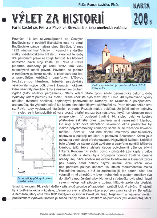 Výlet za historií : Farní kostel sv. Petra a Pavla ve Strýčicích a jeho umělecké poklady