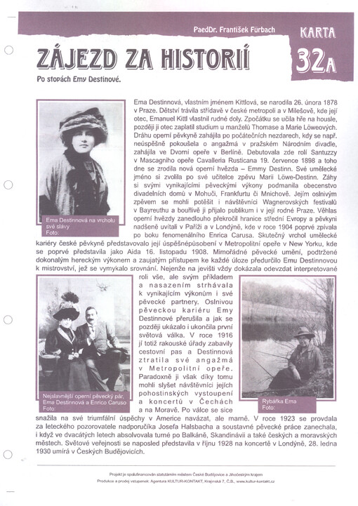 Zájezd za historií : po stopách Emy Destinové