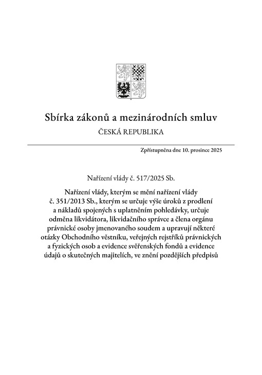 Sbírka zákonů a mezinárodních smluv : Česká republika