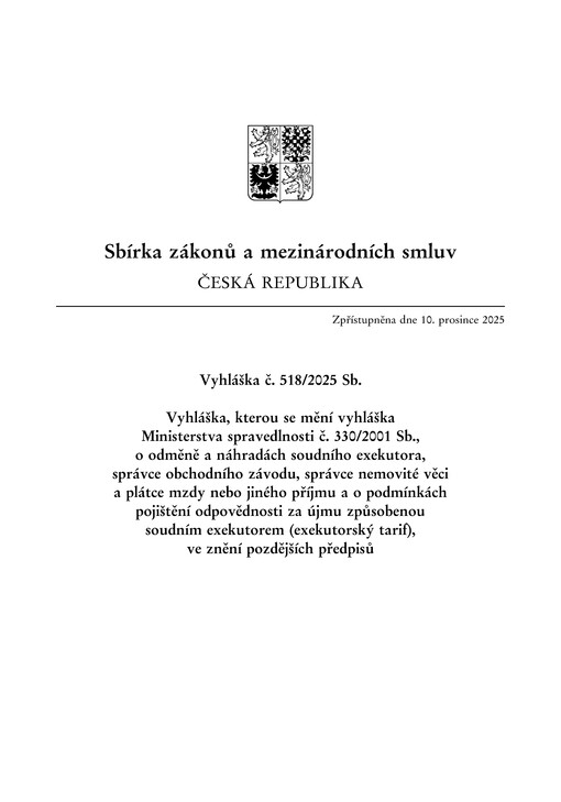 Sbírka zákonů a mezinárodních smluv : Česká republika