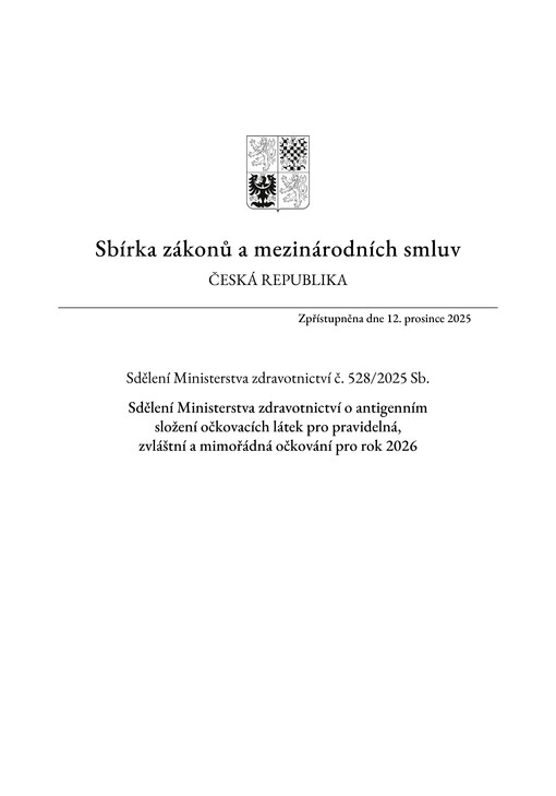 Sbírka zákonů a mezinárodních smluv : Česká republika