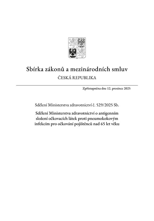 Sbírka zákonů a mezinárodních smluv : Česká republika