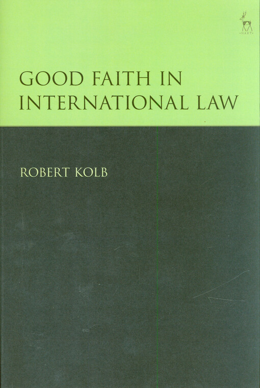 Good faith in international law