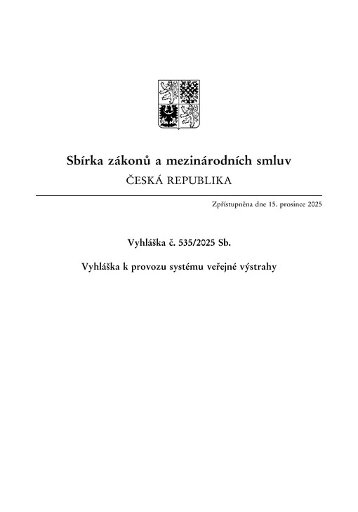 Sbírka zákonů a mezinárodních smluv : Česká republika