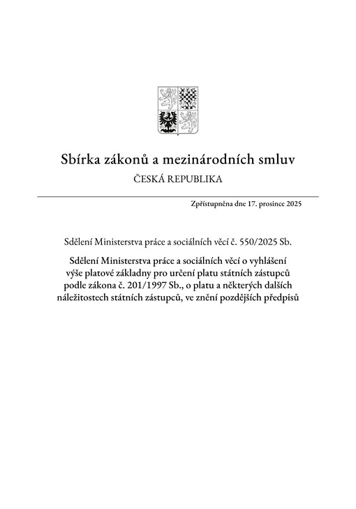 Sbírka zákonů a mezinárodních smluv : Česká republika