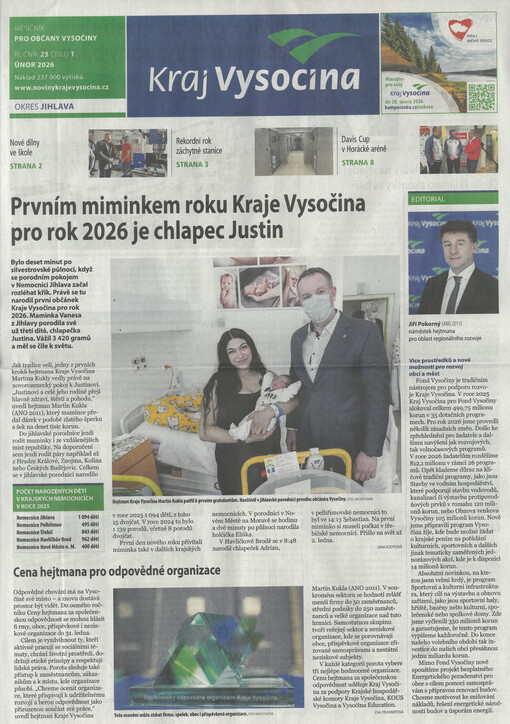 Kraj Vysočina : měsíčník pro občany Vysočiny