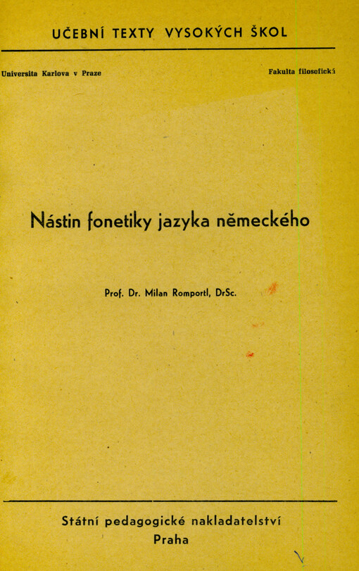 Nástin fonetiky jazyka německého