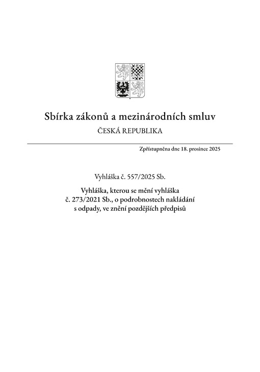 Sbírka zákonů a mezinárodních smluv : Česká republika