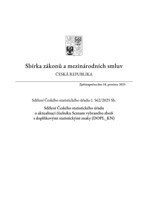 Sbírka zákonů a mezinárodních smluv : Česká republika