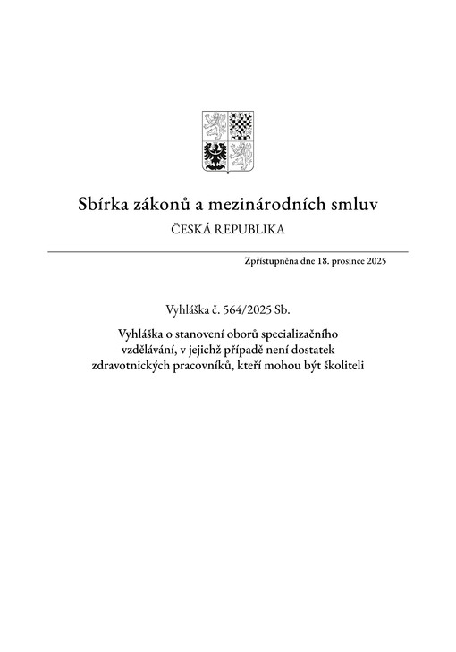 Sbírka zákonů a mezinárodních smluv : Česká republika
