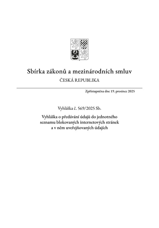 Sbírka zákonů a mezinárodních smluv : Česká republika