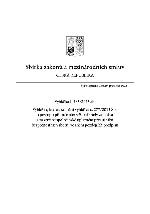 Sbírka zákonů a mezinárodních smluv : Česká republika