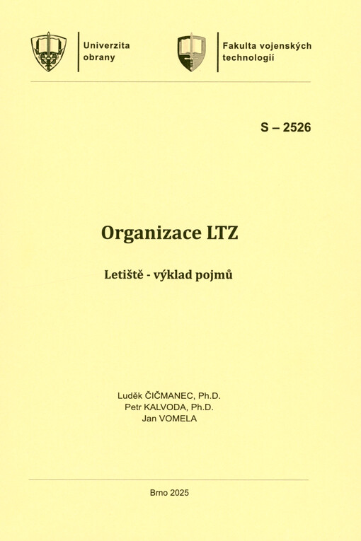 Organizace LTZ : letiště - výklad pojmů