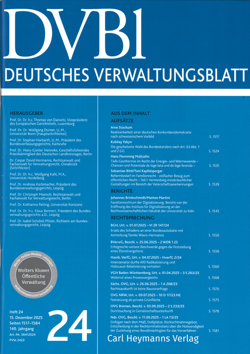 Deutsches Verwaltungsblatt