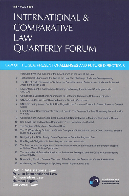 International and comparative law quarterly