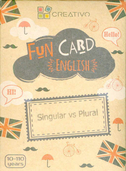 Fun card English. Singular vs plural