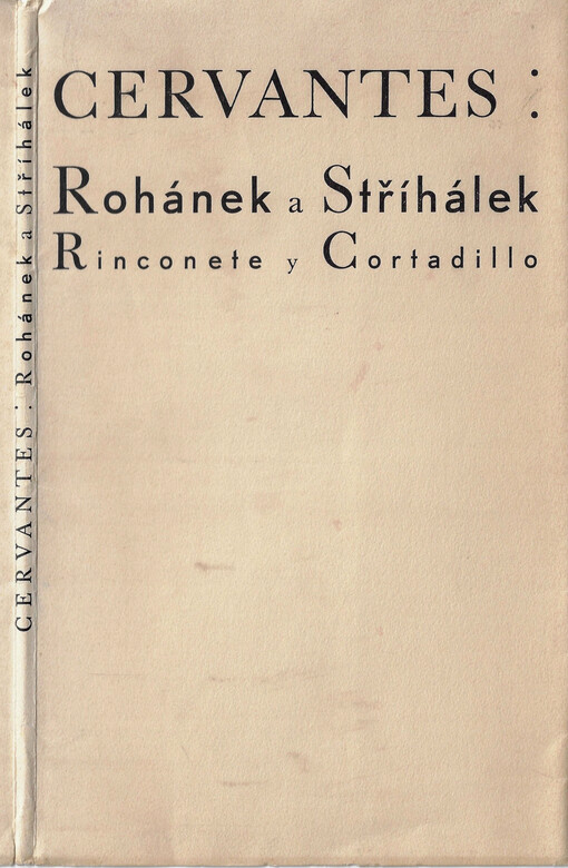 Rohánek a Stříhálek = Rinconete y Cortadillo : povídka poučná