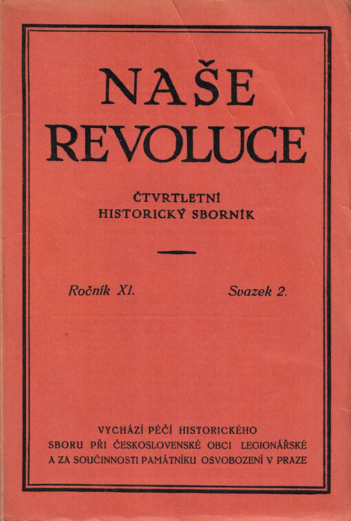 Naše revoluce : čtvrtletní historický sborník