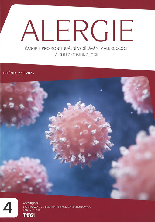 Alergie : časopis pro kontinuální vzdělávání v alergologii a klinické imunologii