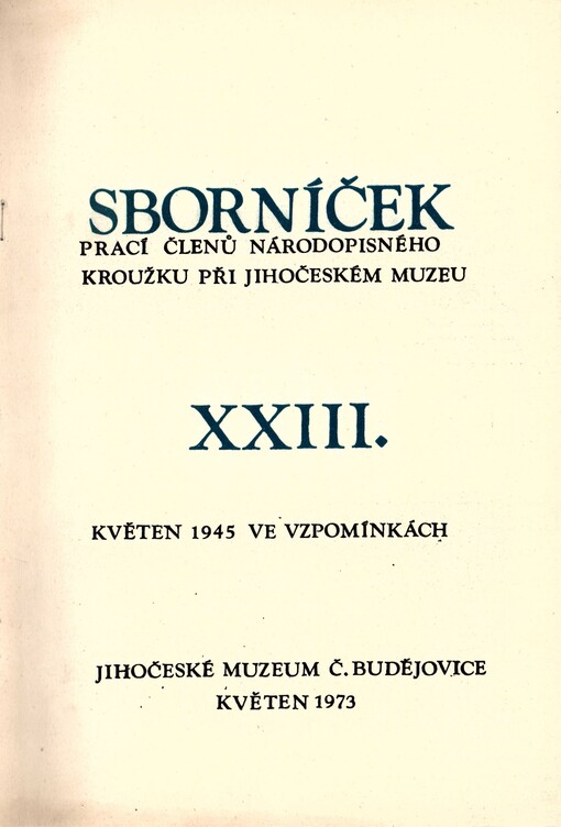 Květen 1945 ve vzpomínkách. 23