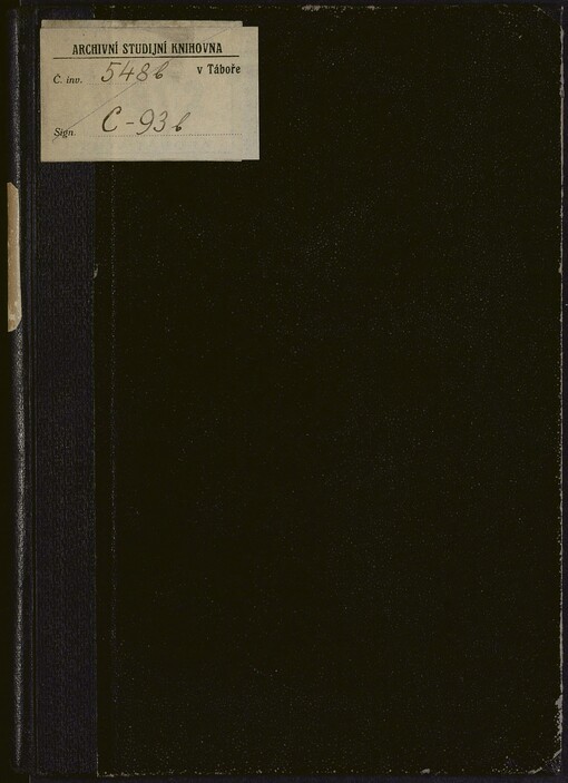 Památník na oslavu padesátiletého trvání c. k. gymnasia dříve real. gymnasia v Táboře a čtyřicetiletého trvání akademického spolku 
